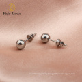 2021 Wholesale Minimalist Titanium Ball Earrings Stud Piercing Jewelry